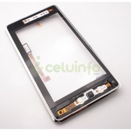 Pantalla tactil con marco color negro para Huawei MediaPad Ideos S7-101