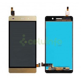 Pantalla LCD mas tactil color dorado para Huawei G Play Mini G650