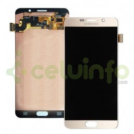 Pantalla LCD más táctil color dorado para Samsung Galaxy Note 5 N920