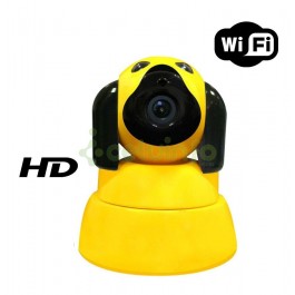 Cámara de vigilancia perro 720p WIFI IP - Color Amarillo