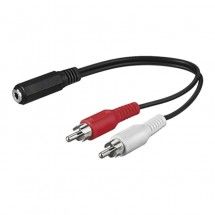 Cable adaptador jack 3.5 a 2 RCA
