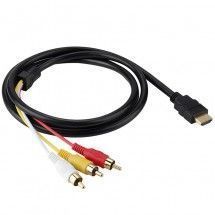Cable HDMI A 3 RCA (1.5 Metros)