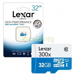 Tarjeta de Memoria MicroSD 32GB LEXAR CLASS10