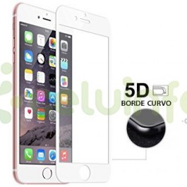 Portector Cristal Templado Cruvo 4D Blanco para iPhone 6G