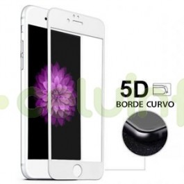 Protector Cristal Templado Cruvo 5D Blanco para iPhone 7G
