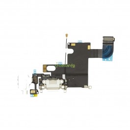 Conector de Carga y Micro Flex iPhone 6 4.7 color blanco