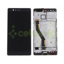 Pantalla LCD y táctil con Marco color negro Huawei P9 Plus