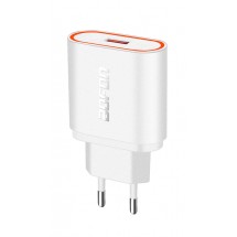 Cargador Bofon BF-TS11 2.4A con cable MicroUSB para samsung, huawei, xiaomi color blanco 2