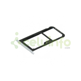 Bandeja porta tarjeta Sim y MicroSD color Gris para Huawei Enjoy 6S / Honor 6C / Nova Smart (swap)