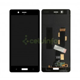 Pantalla LCD más táctil color negro para Nokia 8 2017