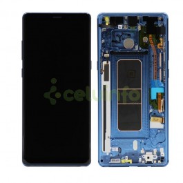 Pantalla LCD y táctil color negro con premarco para Samsung Galaxy Note 8 N950F