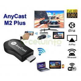 Anycast adpatador M2 Plus Miracast - Wifi - FHD 1080p - Win - iOS - Android