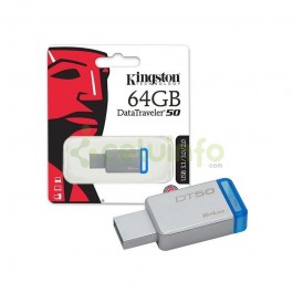 PenDrive Kingston DT50 DataTraveler 50 de 64Gb USB 3.1/3.0/2.0