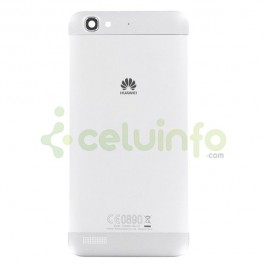 Tapa trasera / posterior color Blanco con cristal cámara para Huawei P8 Lite Smart / Enjoy 5S / GR3 (swap)