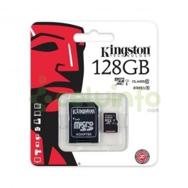Tarjeta MicroSD 128GB Kingston clase 10