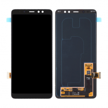 Pantalla completa LCD y táctil color negro para Samsung Galaxy A8 Plus / A7 2018 (A730)