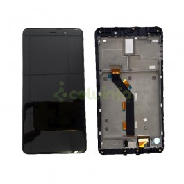 Pantalla LCD más táctil con marco color negro para Xiaomi Mi5s Plus