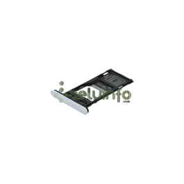 Bandeja porta tarjeta SIM y MicroSD color plata para Sony Xperia XZ2 Compact Dual