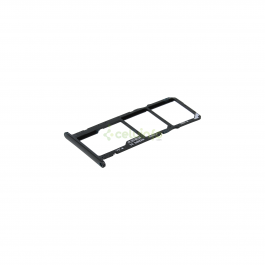 Bandeja porta tarjeta Dual Sim y MicroSD color negro para Huawei Honor 7S