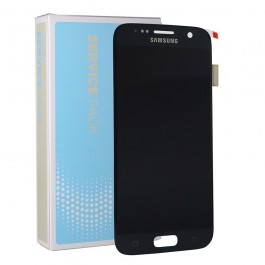 Pantalla completa Original Service Pack color negro para Samsung Galaxy S7 G930F