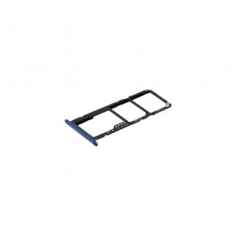 Bandeja porta tarjeta Sim y MicroSD color azul para Huawei Y6 2018 / Honor 7A
