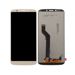 Pantalla completa LCD y táctil color dorado para Motorola Moto E5 Plus