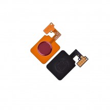 Flex lector huella Touch ID color Rojo para LG V40 ThinQ