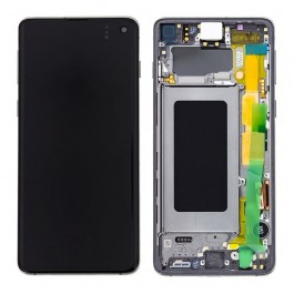 Pantalla completa LCD y táctil con MARCO para Samsung Galaxy S10 G973F - elige color