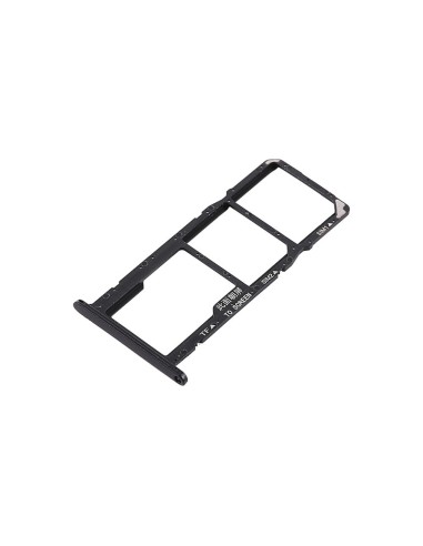 Bandeja porta Sim y MicroSD color negro para Huawei Y5 2018 / Y5 Prime 2018