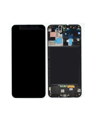 Pantalla completa con marco color negro para Samsung Galaxy A50 A505F (swap)