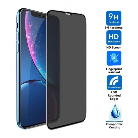 Protector Cristal Templado PRIVACIDAD anti espía iPhone elige modelo