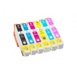Cartucho Tinta compatible T2431/2/3/4/5/6 24XL para impresoras Epson