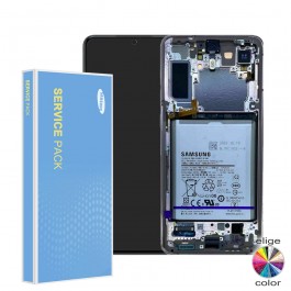 Pantalla completa Original Service Pack con marco Samsung Galaxy S21 Plus 5G G996F