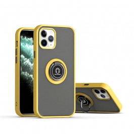 Funda antigolpes con soporte anillo magnético para iPhone