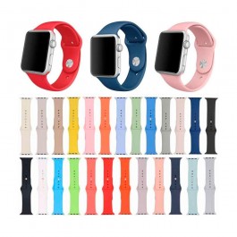 Correa silicona colores para reloj Apple Watch 1 2 3 4 5 6 de 38-40-42-44mm