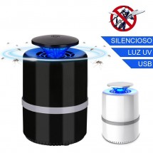 Lámpara LED antimosquitos Luz UV 360º USB silenciosa 5W / 5V