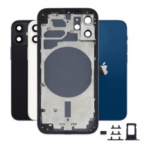 Chasis carcasa tapa trasera con botones y porta sim para iPhone 12 mini