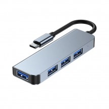 Hub Adaptador Tipo-C a 4 puertos USB 3.0 & 2.0 indicador LED model CH-021