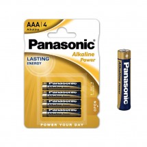 Paquete 4 Pilas Alcalinas AAA Panasonic LR03 1.5V Larga Duración Energía