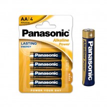 Paquete 4 Pilas Alcalinas AA Panasonic LR6 1.5V Larga Duración Energía