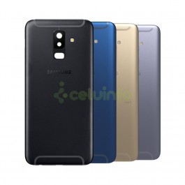Tapa trasera con cristal lente para Samsung Galaxy A6+ A6 Plus 2018 (A605) - elige color