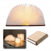Luz lámpara LED forma Libro con batería recargable Hogar Oficina Decoración