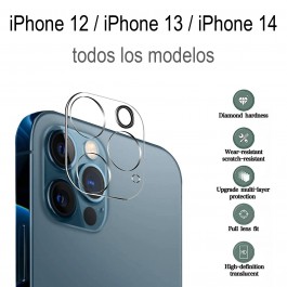 Protector cristal templado cámara para iPhone 12 / iPhone 13 / iPhone 14