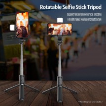 Palo Selfie Trípode con luz extensible hasta 104cm Bluetooth inalámbrico Q02s 2