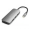 HUB Adaptador USB-C 7 en 1 HDMI 4K - 3 USB 3.0 - Lector tarjetas - USB PD cargador