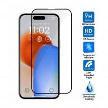 Protector pantalla completa 3D cristal templado iPhone 15 / 15 Plus / 15 Pro / 15 Pro Max