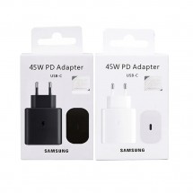 Cargador Original Samsung 45W PD carga rápida USB Tipo C para móviles