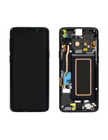 Pantalla completa Original Service Pack color Negro para Samsung Galaxy S9 G960