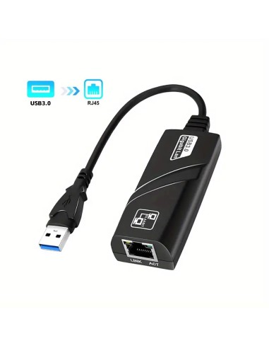 Adaptador USB 3.0 Lan RJ45 Gigabit Ethernet 1000Ghz