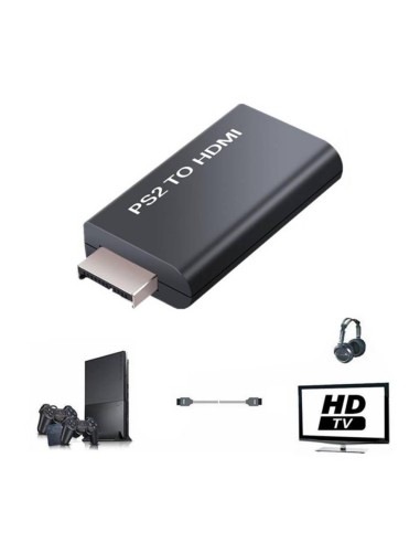 Adaptador Convertidor Vídeo Y Audio PlayStation PS2 A HDMI - Ref. AC061